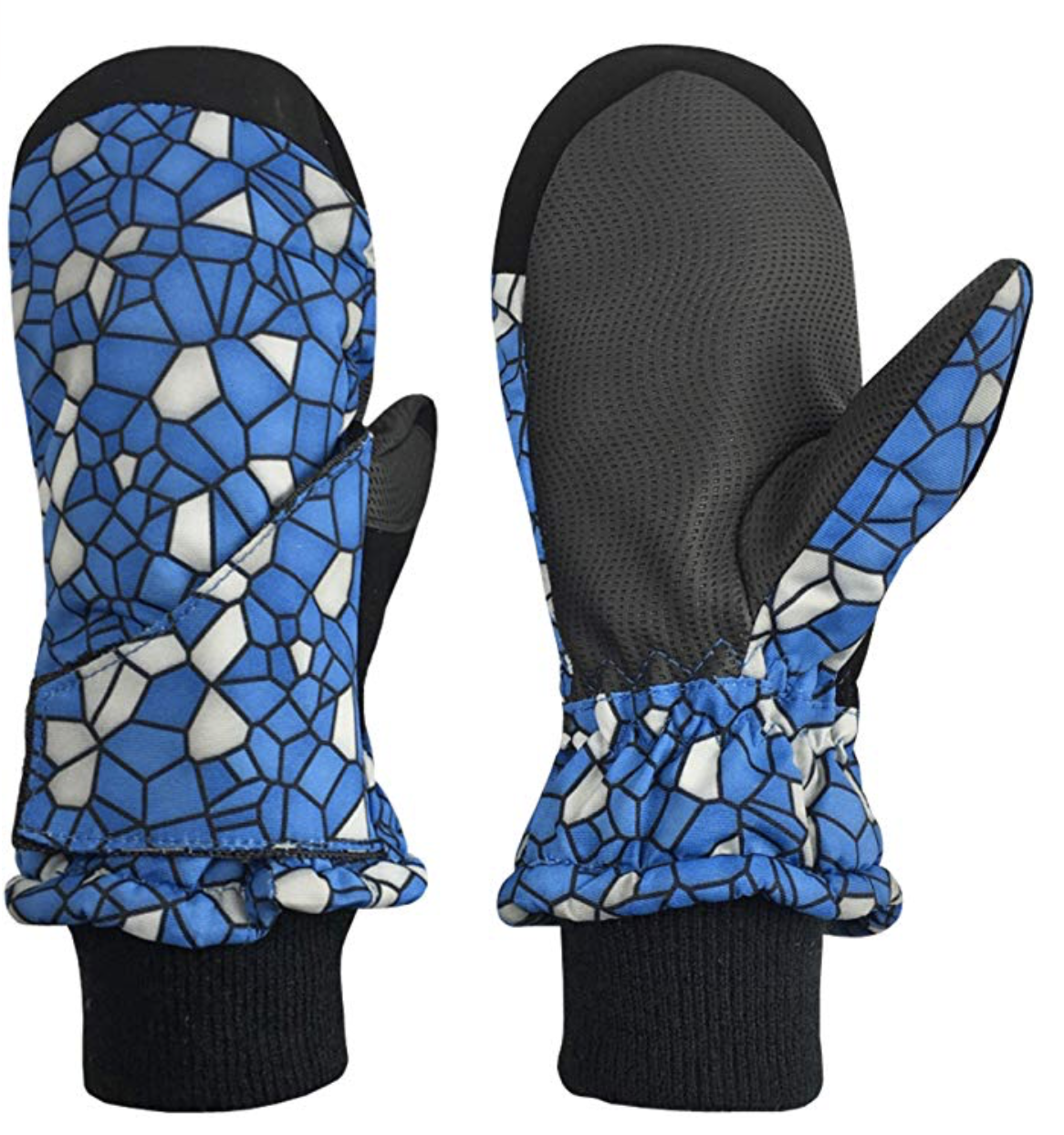 N'Ice Caps Easy-On Wrap Youth Ski Mittens